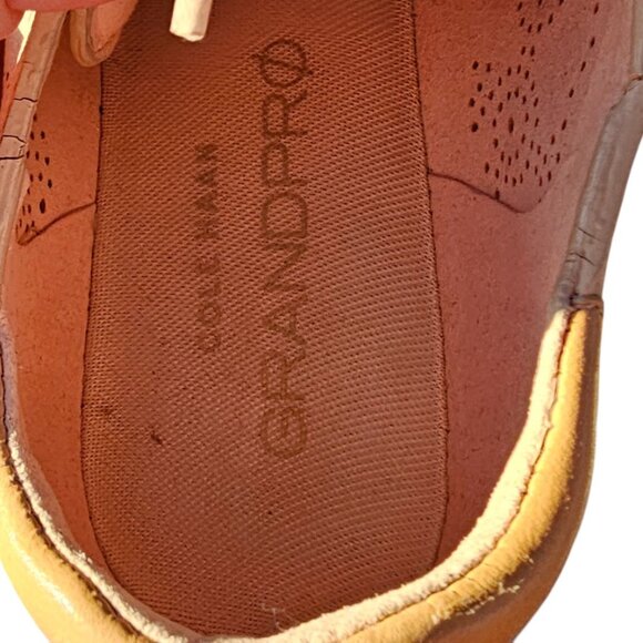 Cole Haan 8 B GrandPro Paisley Perforated Sneakers Canyon Rose - Picture 8 of 9
